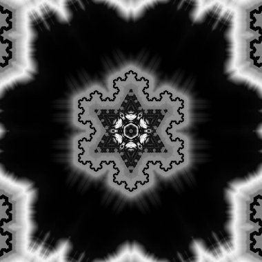 Soyut Bilgisayar Fraktal Tasarımı. Fraktal hiç bitmeyen bir desen. Fraktallar, farklı ölçeklerde kendine benzeyen sonsuz derecede karmaşık kalıplardır.