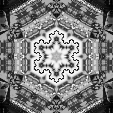 Soyut Bilgisayar Fraktal Tasarımı. Fraktal hiç bitmeyen bir desen. Fraktallar, farklı ölçeklerde kendine benzeyen sonsuz derecede karmaşık kalıplardır.