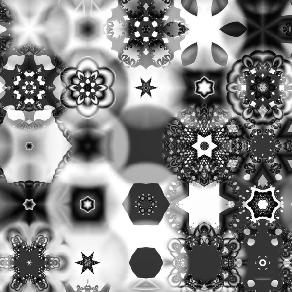 Abstract Computergegenereerd Fractaal Ontwerp Een Fractal Een Nooit Eindigend Patroon — Stockfoto