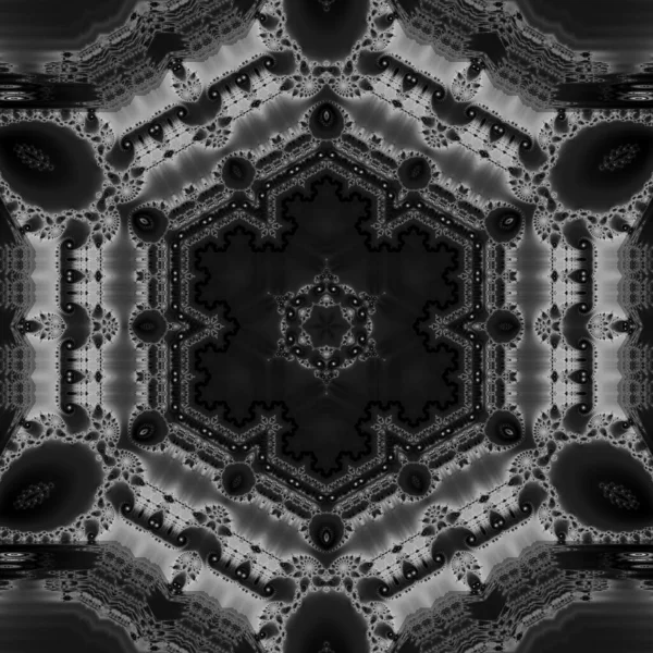 Abstract Computergegenereerd Fractaal Ontwerp Een Fractal Een Nooit Eindigend Patroon — Stockfoto