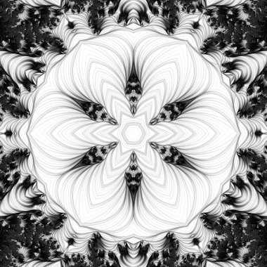 Soyut Bilgisayar Fraktal Tasarımı. Fraktal hiç bitmeyen bir desen. Fraktallar, farklı ölçeklerde kendine benzeyen sonsuz derecede karmaşık kalıplardır.