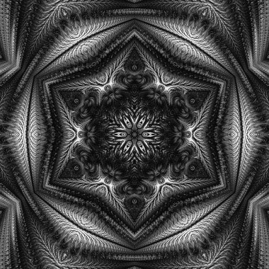 Soyut Bilgisayar Fraktal Tasarımı. Fraktal hiç bitmeyen bir desen. Fraktallar, farklı ölçeklerde kendine benzeyen sonsuz derecede karmaşık kalıplardır.