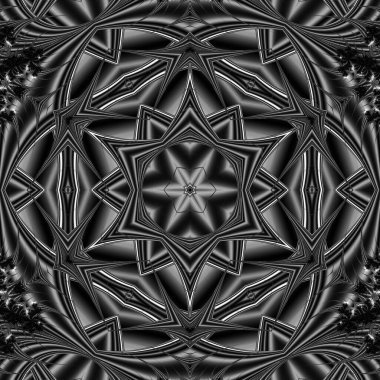 Soyut Bilgisayar Fraktal Tasarımı. Fraktal hiç bitmeyen bir desen. Fraktallar, farklı ölçeklerde kendine benzeyen sonsuz derecede karmaşık kalıplardır.