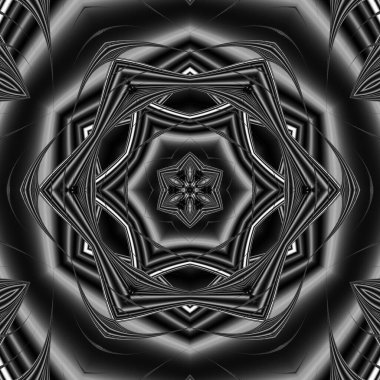 Soyut Bilgisayar Fraktal Tasarımı. Fraktal hiç bitmeyen bir desen. Fraktallar, farklı ölçeklerde kendine benzeyen sonsuz derecede karmaşık kalıplardır.