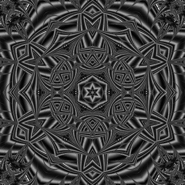 Soyut Bilgisayar Fraktal Tasarımı. Fraktal hiç bitmeyen bir desen. Fraktallar, farklı ölçeklerde kendine benzeyen sonsuz derecede karmaşık kalıplardır.