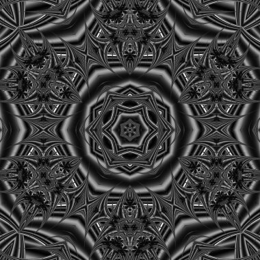 Soyut Bilgisayar Fraktal Tasarımı. Fraktal hiç bitmeyen bir desen. Fraktallar, farklı ölçeklerde kendine benzeyen sonsuz derecede karmaşık kalıplardır.