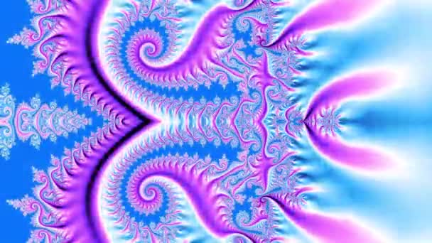 Abstract Computer Generated Fractal Design Fractal Never Ending Pattern Fractals — Stock Video