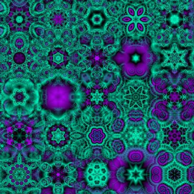 Renkli kar taneleriyle kusursuz bir desen. Noel ve Yeni Yıl tebrik kartları, kumaş, ambalaj kağıdı, davetiye, kırtasiye.