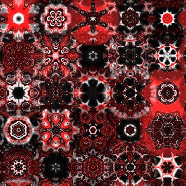 Renkli kar taneleriyle kusursuz bir desen. Noel ve Yeni Yıl tebrik kartları, kumaş, ambalaj kağıdı, davetiye, kırtasiye.