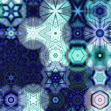 Renkli kar taneleriyle kusursuz bir desen. Noel ve Yeni Yıl tebrik kartları, kumaş, ambalaj kağıdı, davetiye, kırtasiye.