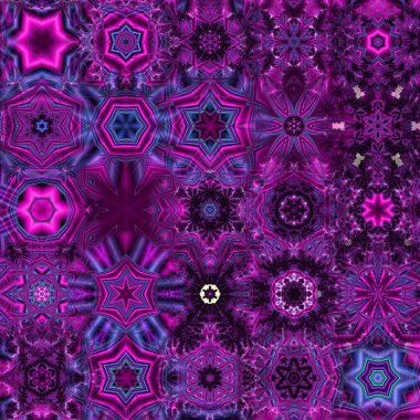 Renkli kar taneleriyle kusursuz bir desen. Noel ve Yeni Yıl tebrik kartları, kumaş, ambalaj kağıdı, davetiye, kırtasiye.