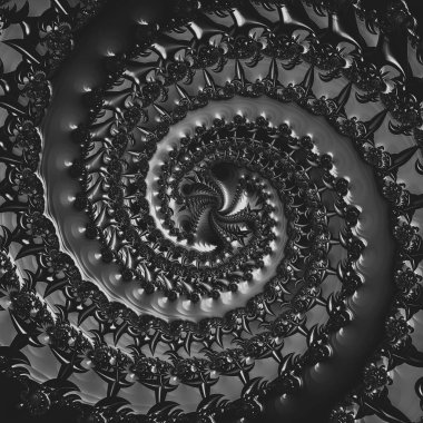 Soyut Bilgisayar Fraktal Tasarımı. Fraktal hiç bitmeyen bir desen. Fraktallar, farklı ölçeklerde kendine benzeyen sonsuz derecede karmaşık kalıplardır.