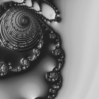 Soyut Bilgisayar Fraktal Tasarımı. Fraktal hiç bitmeyen bir desen. Fraktallar, farklı ölçeklerde kendine benzeyen sonsuz derecede karmaşık kalıplardır.