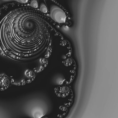 Soyut Bilgisayar Fraktal Tasarımı. Fraktal hiç bitmeyen bir desen. Fraktallar, farklı ölçeklerde kendine benzeyen sonsuz derecede karmaşık kalıplardır.