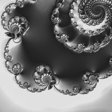 Soyut Bilgisayar Fraktal Tasarımı. Fraktal hiç bitmeyen bir desen. Fraktallar, farklı ölçeklerde kendine benzeyen sonsuz derecede karmaşık kalıplardır.