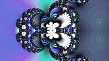 Soyut Bilgisayar Fraktal Tasarımı. Fraktal hiç bitmeyen bir desen. Fraktallar, farklı ölçeklerde kendine benzeyen sonsuz derecede karmaşık kalıplardır.