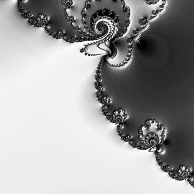 Soyut Bilgisayar Fraktal Tasarımı. Fraktal hiç bitmeyen bir desen. Fraktallar, farklı ölçeklerde kendine benzeyen sonsuz derecede karmaşık kalıplardır.