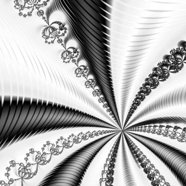 Soyut Bilgisayar Fraktal Tasarımı. Fraktal hiç bitmeyen bir desen. Fraktallar, farklı ölçeklerde kendine benzeyen sonsuz derecede karmaşık kalıplardır.