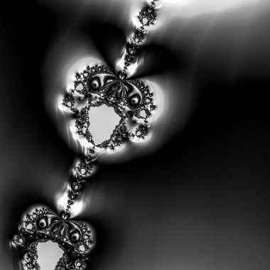 Soyut Bilgisayar Fraktal Tasarımı. Fraktal hiç bitmeyen bir desen. Fraktallar, farklı ölçeklerde kendine benzeyen sonsuz derecede karmaşık kalıplardır.