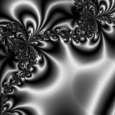 Soyut Bilgisayar Fraktal Tasarımı. Fraktal hiç bitmeyen bir desen. Fraktallar, farklı ölçeklerde kendine benzeyen sonsuz derecede karmaşık kalıplardır.