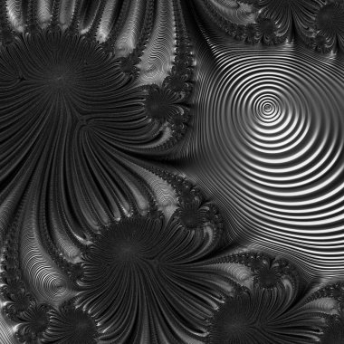 Soyut Bilgisayar Fraktal Tasarımı. Fraktal hiç bitmeyen bir desen. Fraktallar, farklı ölçeklerde kendine benzeyen sonsuz derecede karmaşık kalıplardır.