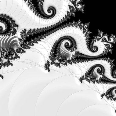 Soyut Bilgisayar Fraktal Tasarımı. Fraktal hiç bitmeyen bir desen. Fraktallar, farklı ölçeklerde kendine benzeyen sonsuz derecede karmaşık kalıplardır.