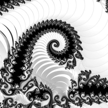 Soyut Bilgisayar Fraktal Tasarımı. Fraktal hiç bitmeyen bir desen. Fraktallar, farklı ölçeklerde kendine benzeyen sonsuz derecede karmaşık kalıplardır.