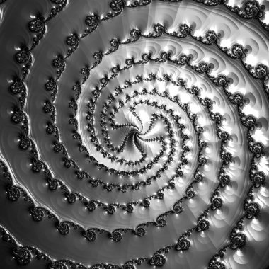 Soyut Bilgisayar Fraktal Tasarımı. Fraktal hiç bitmeyen bir desen. Fraktallar, farklı ölçeklerde kendine benzeyen sonsuz derecede karmaşık kalıplardır.