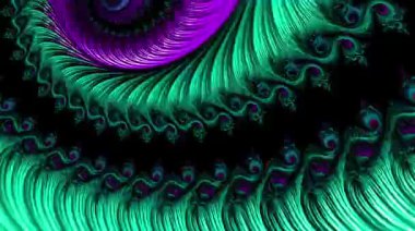 Soyut Bilgisayar Fraktal Tasarımı. Fraktal hiç bitmeyen bir desen. Fraktallar, farklı ölçeklerde kendine benzeyen sonsuz derecede karmaşık kalıplardır.