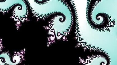 Soyut Bilgisayar Fraktal Tasarımı. Fraktal hiç bitmeyen bir desen. Fraktallar, farklı ölçeklerde kendine benzeyen sonsuz derecede karmaşık kalıplardır.