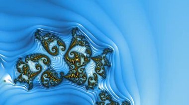 Soyut Bilgisayar Fraktal Tasarımı. Fraktal hiç bitmeyen bir desen. Fraktallar, farklı ölçeklerde kendine benzeyen sonsuz derecede karmaşık kalıplardır.