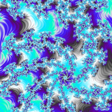 Soyut Bilgisayar Fraktal Tasarımı. Fraktal hiç bitmeyen bir desen. Fraktallar, farklı ölçeklerde kendine benzeyen sonsuz derecede karmaşık kalıplardır.