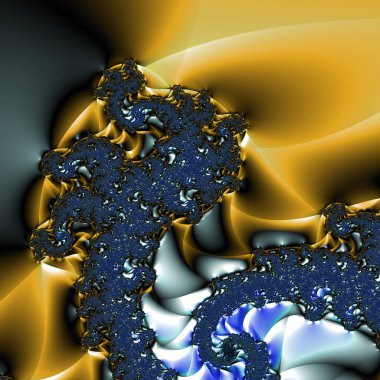 Soyut Bilgisayar Fraktal Tasarımı. Fraktal hiç bitmeyen bir desen. Fraktallar, farklı ölçeklerde kendine benzeyen sonsuz derecede karmaşık kalıplardır.