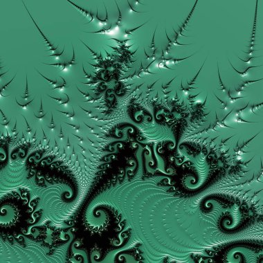 Soyut Bilgisayar Fraktal Tasarımı. Fraktal hiç bitmeyen bir desen. Fraktallar, farklı ölçeklerde kendine benzeyen sonsuz derecede karmaşık kalıplardır.