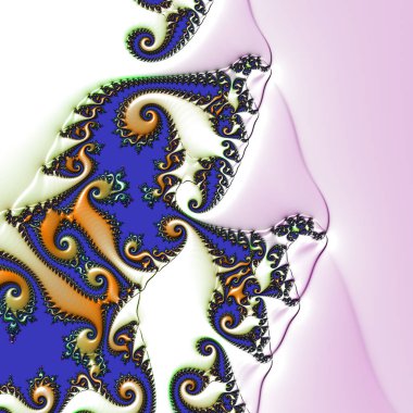 Soyut Bilgisayar Fraktal Tasarımı. Fraktal hiç bitmeyen bir desen. Fraktallar, farklı ölçeklerde kendine benzeyen sonsuz derecede karmaşık kalıplardır.