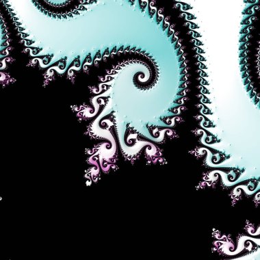 Soyut Bilgisayar Fraktal Tasarımı. Fraktal hiç bitmeyen bir desen. Fraktallar, farklı ölçeklerde kendine benzeyen sonsuz derecede karmaşık kalıplardır.