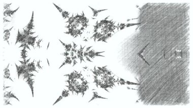 Soyut Bilgisayar Fraktal Tasarımı. Fraktal hiç bitmeyen bir desen. Fraktallar, farklı ölçeklerde kendine benzeyen sonsuz derecede karmaşık kalıplardır.