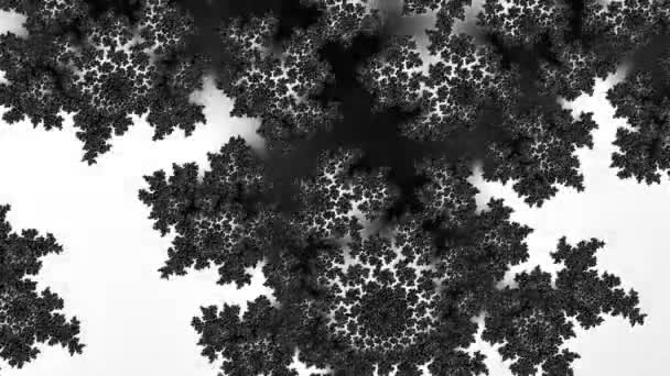 Render Black White Monochrome Abstract Art Video Animation Surreal Alien — Stock Video