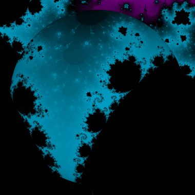 Siyah ve beyaz monokrom soyut sanat video animasyonu gerçeküstü uzaylı fraktal kaleydoskopik anahat çiçek kristal simetri yapısı dönüşüm değişim sürecinde 