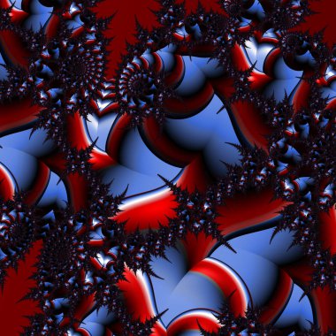 Siyah ve beyaz monokrom soyut sanat video animasyonu gerçeküstü uzaylı fraktal kaleydoskopik anahat çiçek kristal simetri yapısı dönüşüm değişim sürecinde 