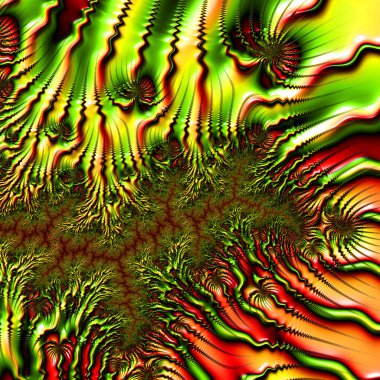 Siyah ve beyaz monokrom soyut sanat video animasyonu gerçeküstü uzaylı fraktal kaleydoskopik anahat çiçek kristal simetri yapısı dönüşüm değişim sürecinde 