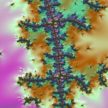 Siyah ve beyaz monokrom soyut sanat video animasyonu gerçeküstü uzaylı fraktal kaleydoskopik anahat çiçek kristal simetri yapısı dönüşüm değişim sürecinde 