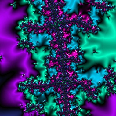 Siyah ve beyaz monokrom soyut sanat video animasyonu gerçeküstü uzaylı fraktal kaleydoskopik anahat çiçek kristal simetri yapısı dönüşüm değişim sürecinde 