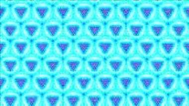 Siyah ve beyaz monokrom soyut sanat video animasyonu gerçeküstü uzaylı fraktal kaleydoskopik anahat çiçek kristal simetri yapısı dönüşüm değişim sürecinde 