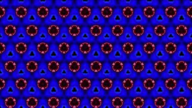 Siyah ve beyaz monokrom soyut sanat video animasyonu gerçeküstü uzaylı fraktal kaleydoskopik anahat çiçek kristal simetri yapısı dönüşüm değişim sürecinde 