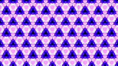 Siyah ve beyaz monokrom soyut sanat video animasyonu gerçeküstü uzaylı fraktal kaleydoskopik anahat çiçek kristal simetri yapısı dönüşüm değişim sürecinde 