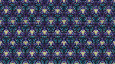 Siyah ve beyaz monokrom soyut sanat video animasyonu gerçeküstü uzaylı fraktal kaleydoskopik anahat çiçek kristal simetri yapısı dönüşüm değişim sürecinde 