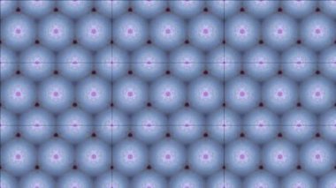 Siyah ve beyaz monokrom soyut sanat video animasyonu gerçeküstü uzaylı fraktal kaleydoskopik anahat çiçek kristal simetri yapısı dönüşüm değişim sürecinde 