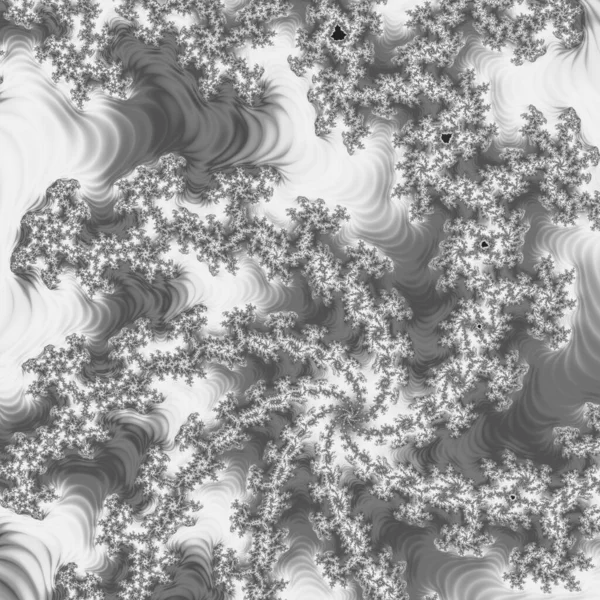 Візуалізація Чорно Білого Монохромного Абстрактного Художнього Відео Анімації Сюрреалістичним Інопланетним — стокове фото