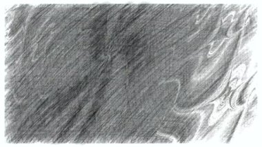 Siyah ve beyaz monokrom soyut sanat video animasyonu gerçeküstü uzaylı fraktal kaleydoskopik anahat çiçek kristal simetri yapısı dönüşüm değişim sürecinde 